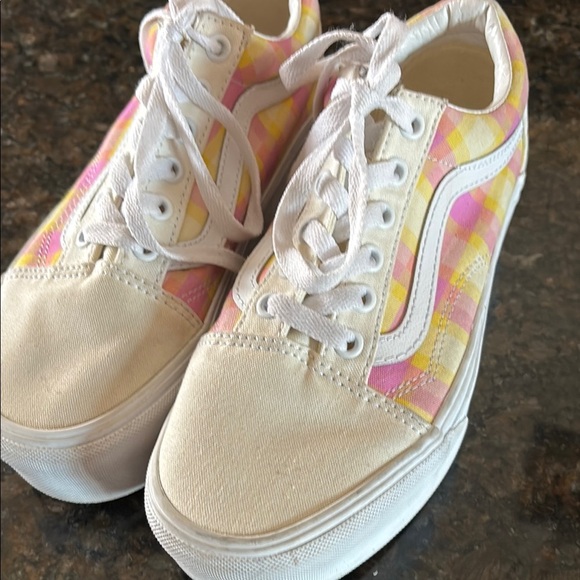 Vans Shoes - New Vans Colorful Plaid Sneakers 7